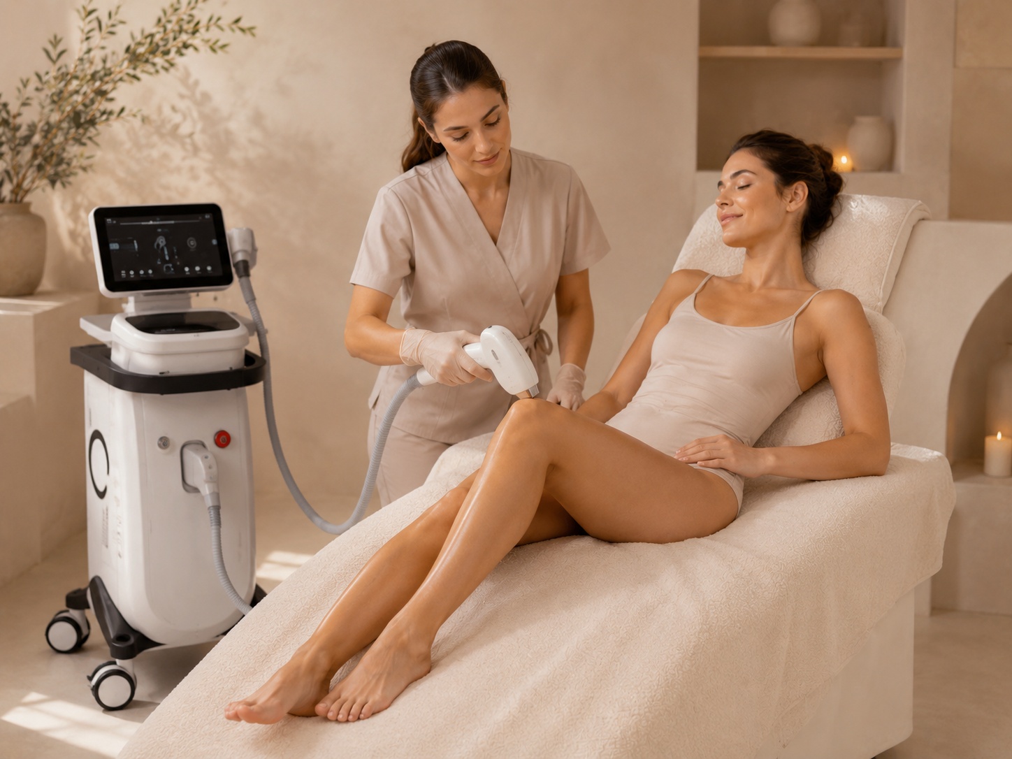Diodenlaser Haarentfernung an den Beinen in Grieskirchen